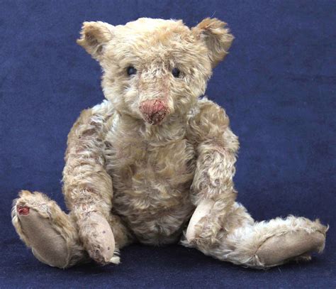 RARE Large 20 Antique Steiff Teddy Bear FF Ear Button Victorian