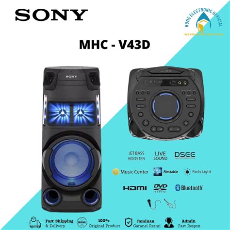 Sony MHC V43D High Power Audio System With Bluetooth Almuri