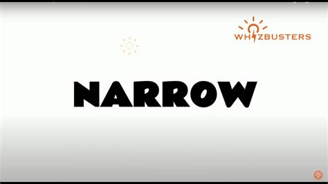 NARROW (adjective) meaning with examples in sentences - YouTube