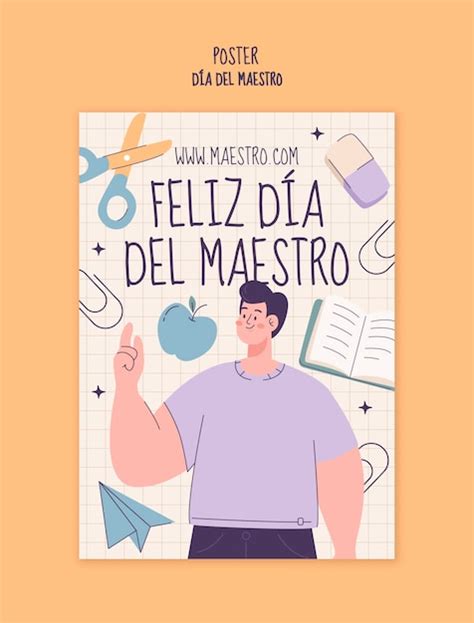 Free Psd Teachers Day Celebration Poster Template