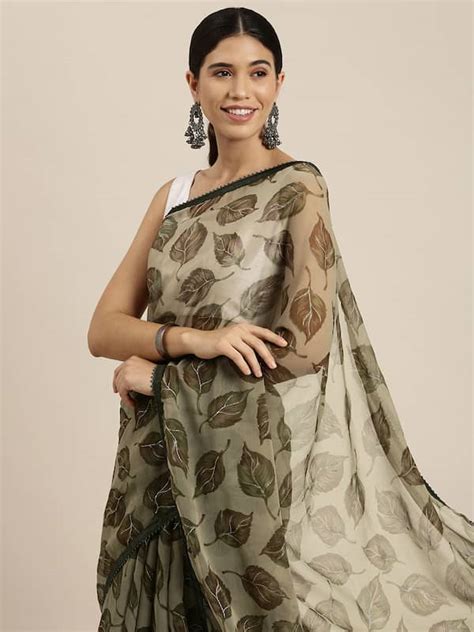 Chiffon Saree Myntra Atelier Yuwa Ciao Jp