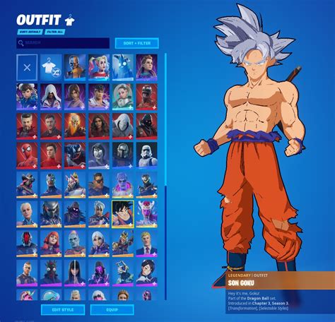 Fortnite Account Stacked Skin Vb Goku Naruto Snake Eyes