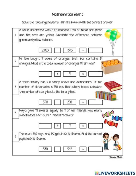 Problem Solving Worksheets