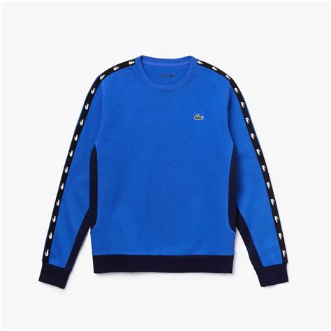 Mens Lacoste Sport Two Tone Fleece Crew Neck Sweatshirt Lacoste