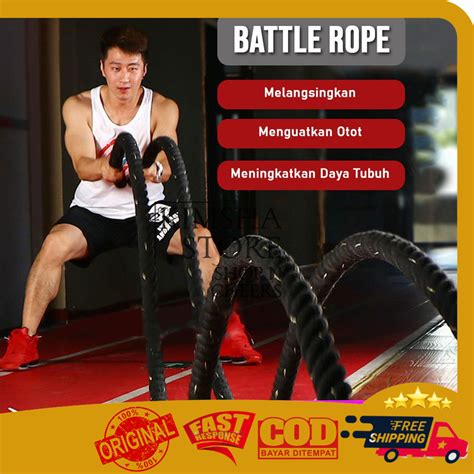 Jual Speeds Battle Rope Meter Tali Gym Fitness Alat Olahraga Latihan