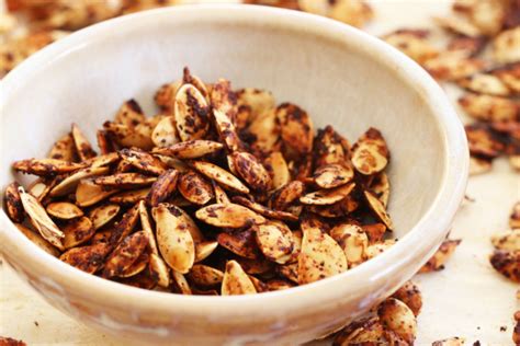 Sweet + Spicy Roasted Pumpkin Seeds - The Toasted Pine Nut