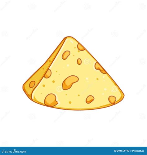 Food Cheese Cartoon Vector Illustration Stock Illustration