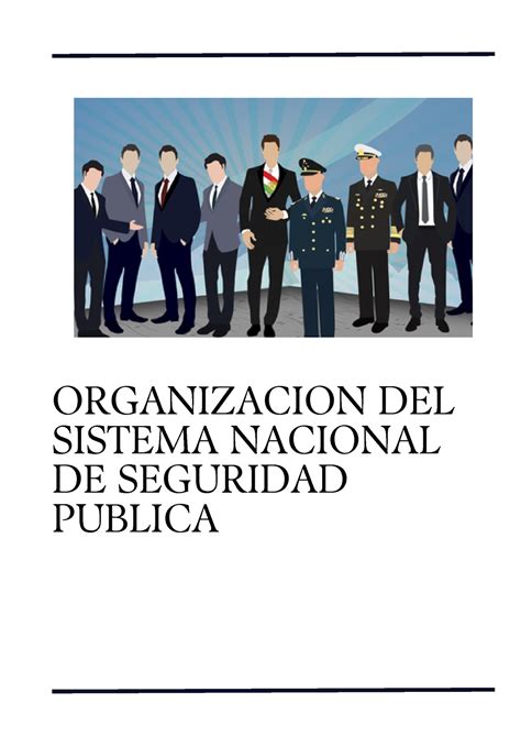 Organizacion Del Sistema Nacional De Seguridad Publica Organizacion