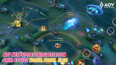 AOV New Update Visualization Skill Effect Thane Paine And Elsu Arena