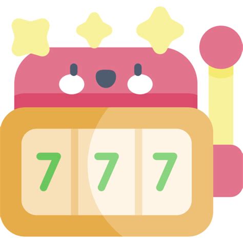 Slot Machine Kawaii Flat Icon