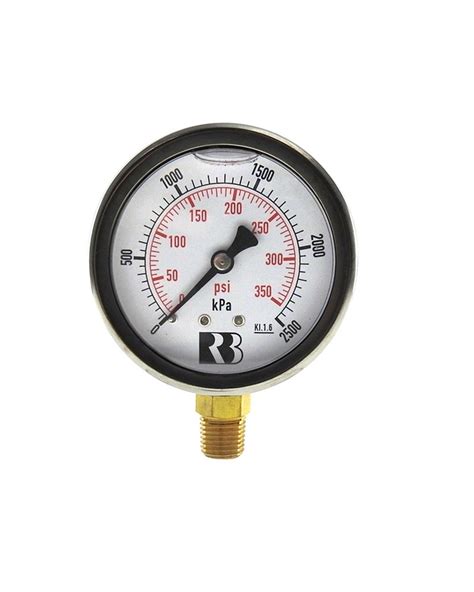 Pressure Gauge Entry L F 63mm 0 2500 KPa Allied Pumps