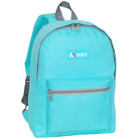 Everest Luggage Basic Backpack Aqua Blue Ebay