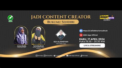 BELAJAR DARI BINTANG BERSAMA TARIE MADINAH YouTube