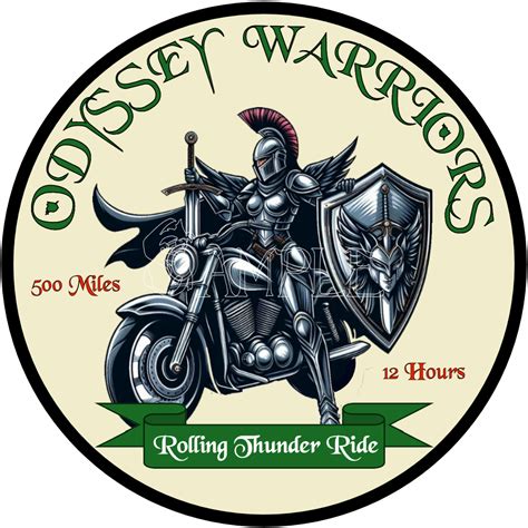 Rolling Thunder Ride Patch Female Journals Of The Odyssey Warriors