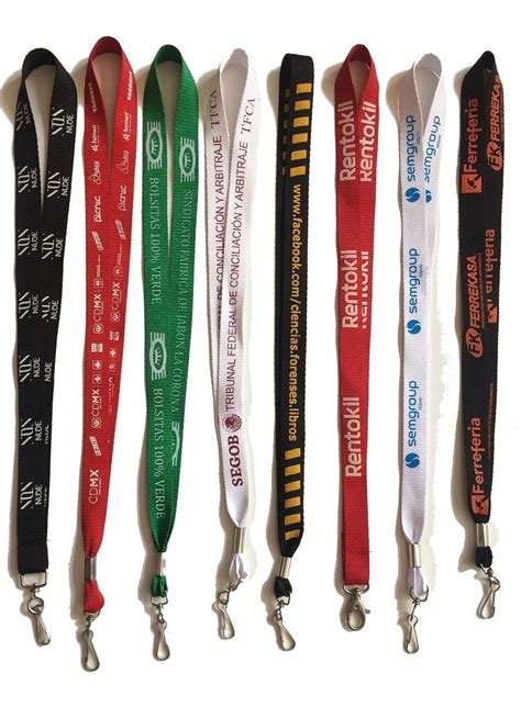 100 Lanyards Cinta Porta Credencial Personalizada Gafete Mercado Libre