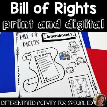 Bill of Rights Activity | Constitution Day | Special Ed and Autism Resource