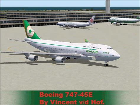 Eva Air Boeing 747 45e B 16409 For Fs2004