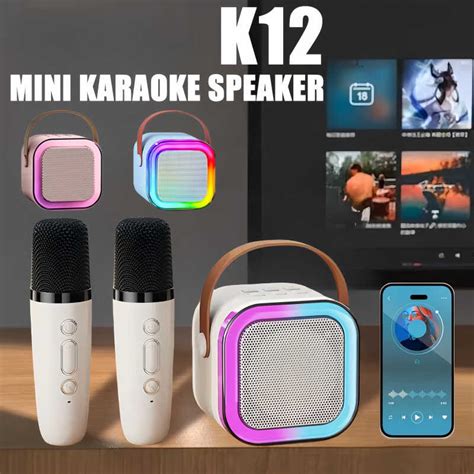 MGA GOODE K12 Mini Karaoke Speaker Gamit Ang Bluetooth Microphones