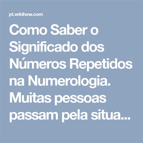 Como Saber o Significado dos Números Repetidos na Numerologia