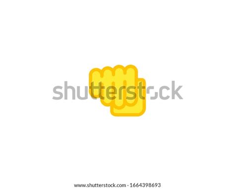 Emoji aislado vector puño. Icono de: vector de stock (libre de regalías ...