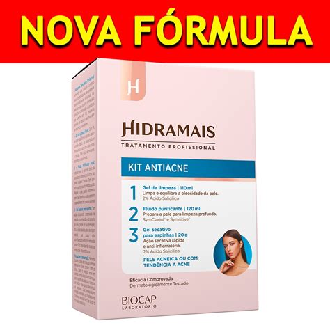 Kit Completo Anti Acne Hidramais C Fim De Cravos E Espinhas