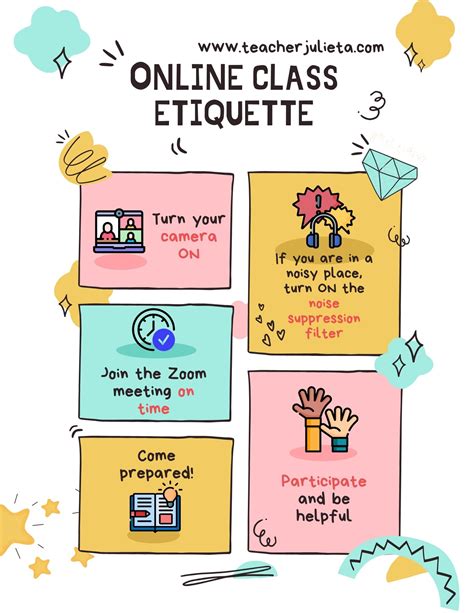 Online Class Etiquette – Teacher Julieta