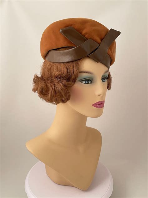 Ladies Vintage Hat 1960s Hat 1960s Brown Hat 1960s Clothing 1960s