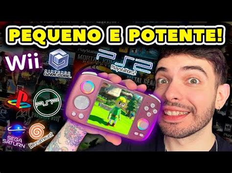 Comprei O Anbernic RG Cube Que Roda PS2 E Wii Unboxing E Review