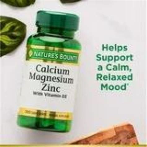 Nature S Bounty Calcium Magnesium Zinc Caplets Immune Supporting