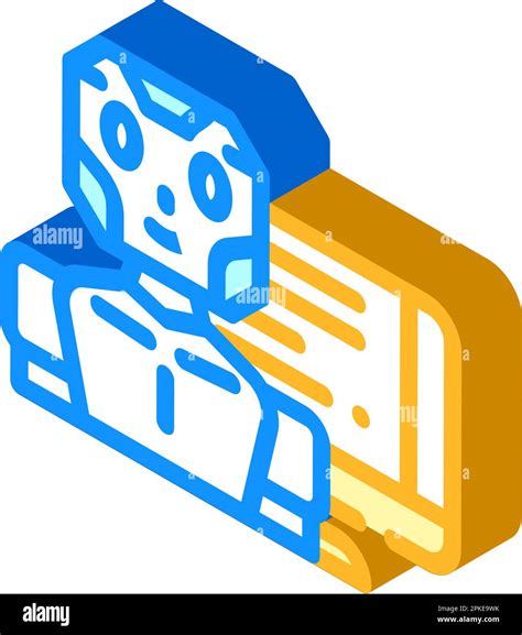 Robot Chat Bot Isometric Icon Vector Illustration Stock Vector Image And Art Alamy