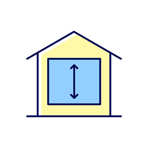 Minimum Ceiling Heights RGB Color Icon Standards For Habitable Rooms