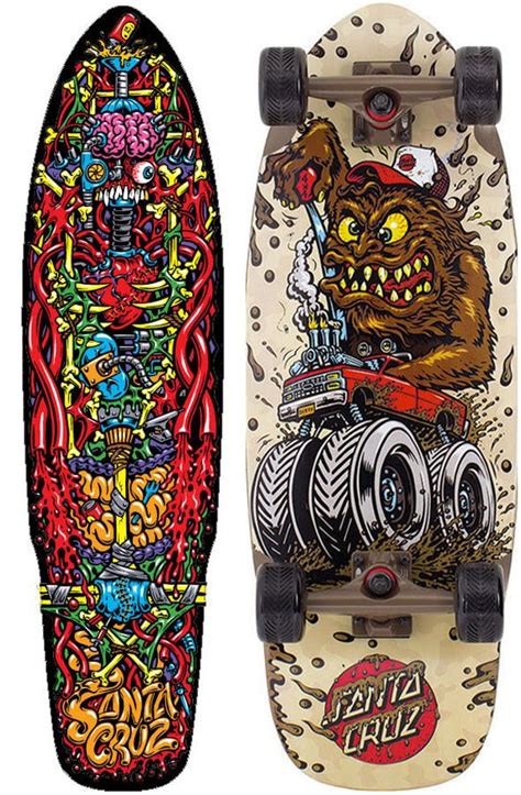 Santa Cruz Skateboard Art By Jim And Jimbo Phillips Skateboard