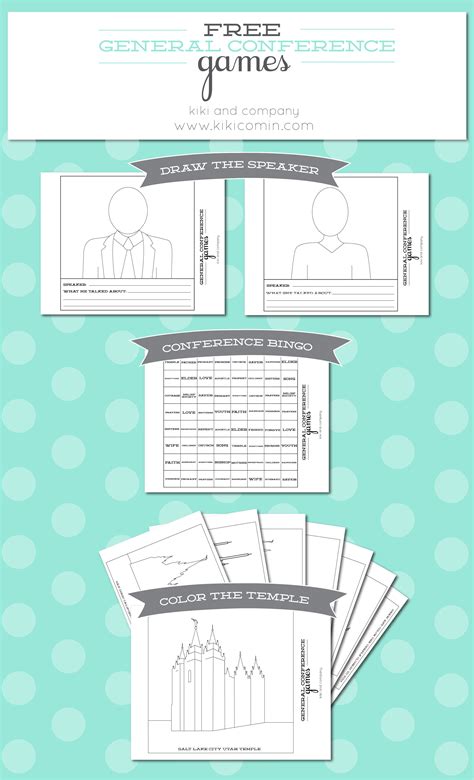 Free General Conference Printables For Kids Free Printable Kiki