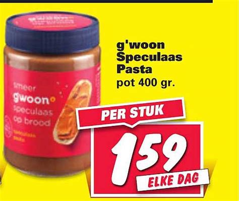 G Woon Speculaas Pasta Aanbieding Bij Nettorama Folders Nl