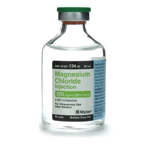 Magnesium Chloride Injection At Best Price In Vellore By Malladi Drugs