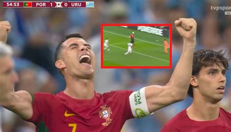 Dotknął czy nie dotknął Ronaldo był pewny że to jego gol WIDEO