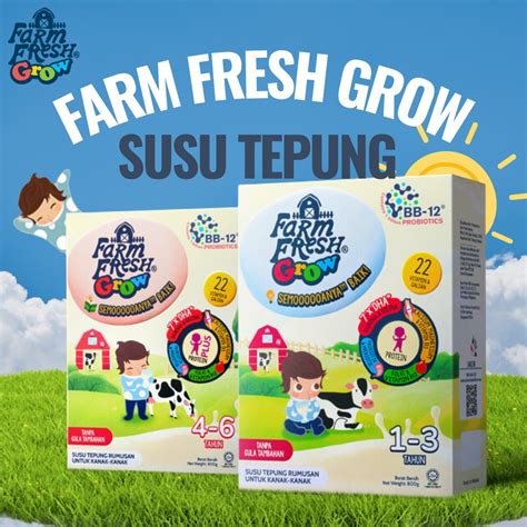 Farm Fresh Grow Milk Powder G G G Susu Tepung Shopee Malaysia