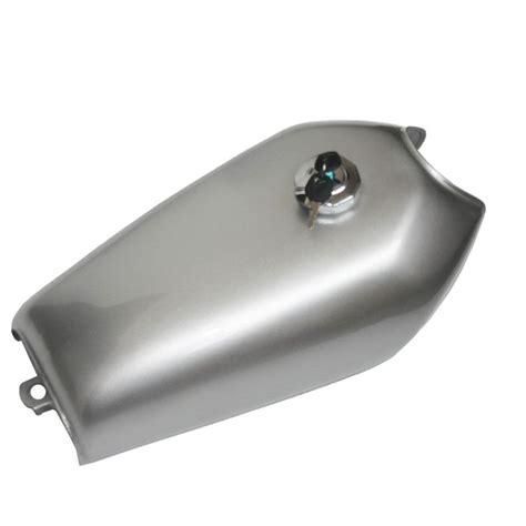 L Gal Cafe Racer Sliver Gas Capacity Tank Universal Fuel Tank With