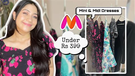 Myntra Dress Haul Under Rs 399 Trendy Cute Dresses Try On Haul