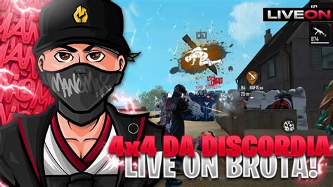 LIVE FF 2k FREE FIRE AO VIVO 6X6 4X4 INSCRITOS SALA