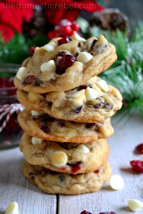 The Best Soft And Chewy Cranberry White Chocolate Chip Cookies The