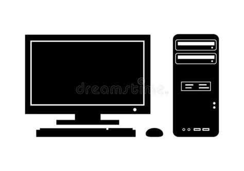 Computer Technology Silhouette Stock Illustrations – 85,773 Computer ...