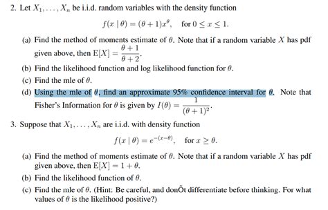 Solved Let X Xn Be I I D Random Variables With The Chegg