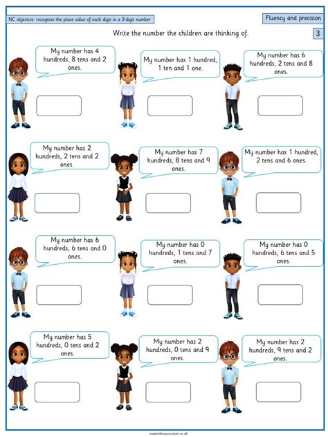 Year 3 Maths Number And Place Value Recognise The Place Value Of Each