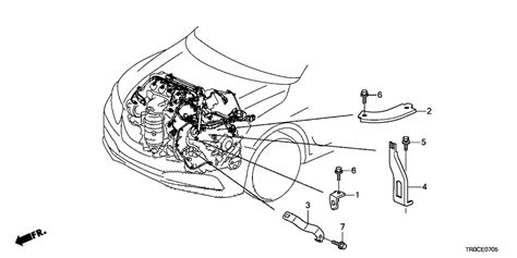 Honda Civic Door Ex Ka Cvt Engine Wire Harness Stay L