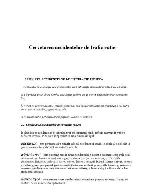 PDF Cercetarea Accidentelor De Trafic Rutier DOKUMEN TIPS