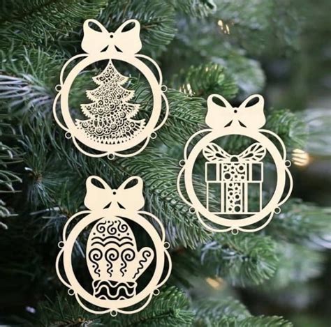 Christmas Tree Ornaments – 3D Model – Vector files