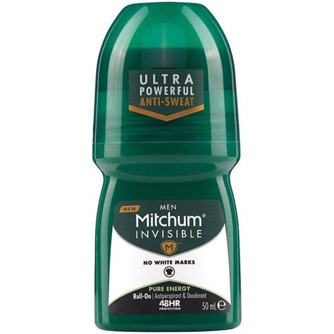 Buy Mitchum For Men Antiperspirant Deodorant Roll On Pure Energy Ml