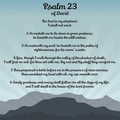 Psalm 23 Printable