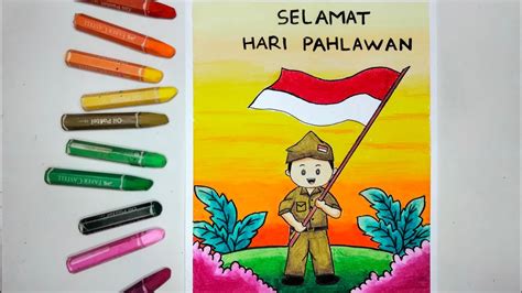 Menggambar Tema Hari Pahlawan Youtube